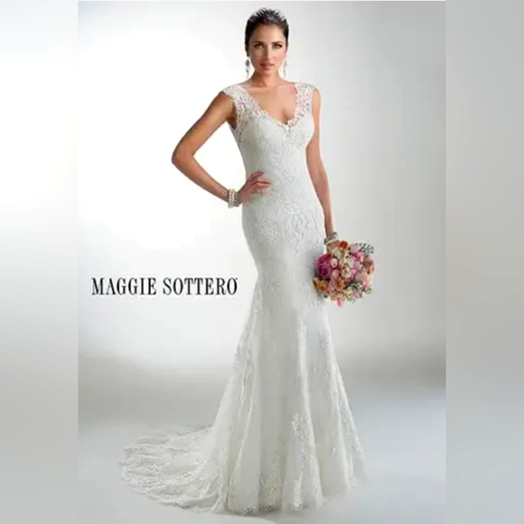 Maggie Sottero Dresses & Skirts - Maggie Sottero 'Melanie' Lace Bridal Gown NWT